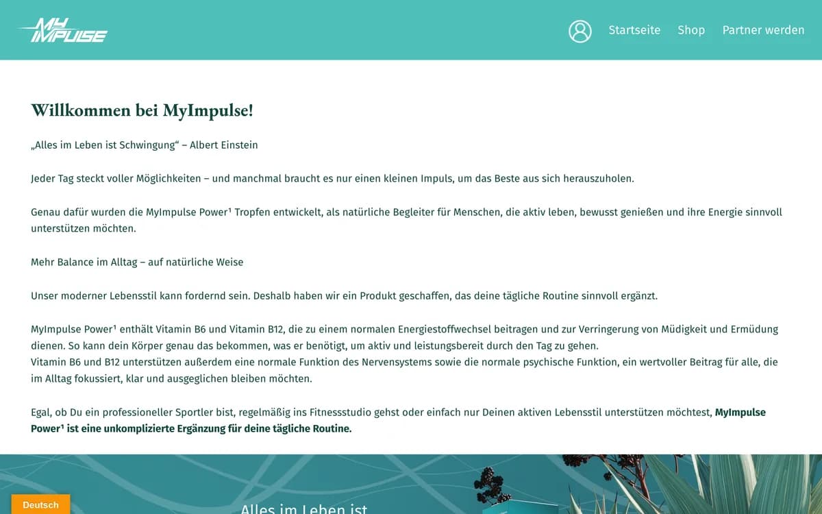 Startseite von myimpulse.de